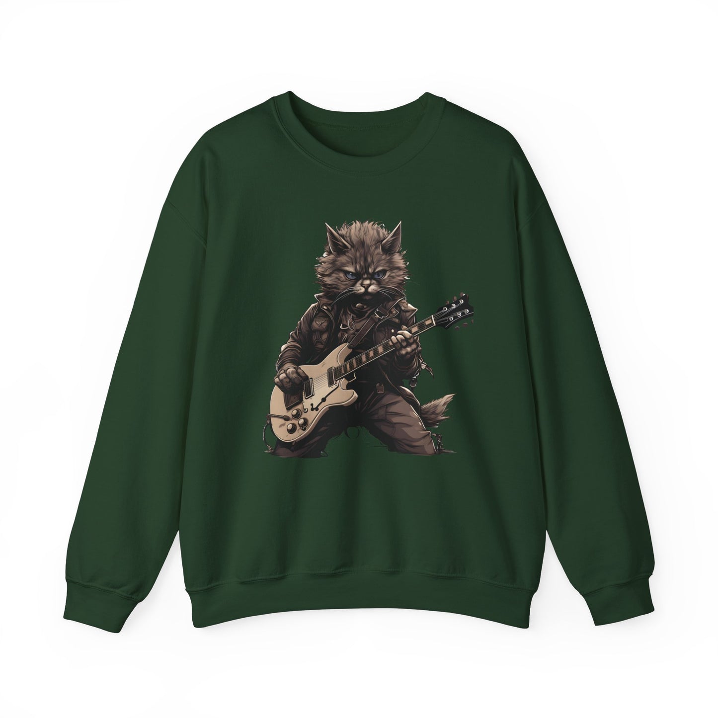 Cat Dad Guitar Sweatshirt | Funny Cat Mom Pullover