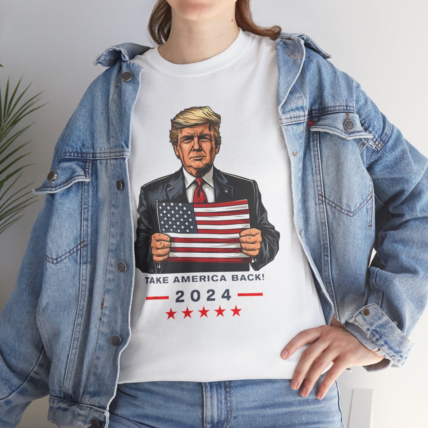 Donald Trump 2024 Patriotic T-shirt - Take America Back Graphic Tee