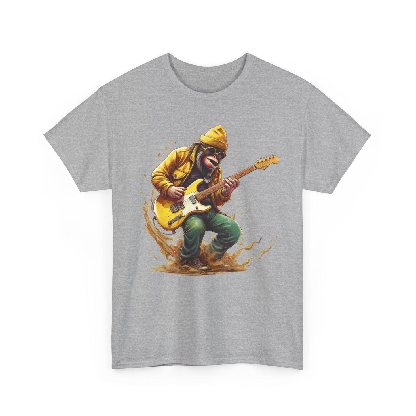 Monkey Guitar T-Shirt | Cool Monkey Music Shirt for Men & Women - Stylfer