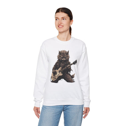 Cat Dad Guitar Sweatshirt | Funny Cat Mom Pullover