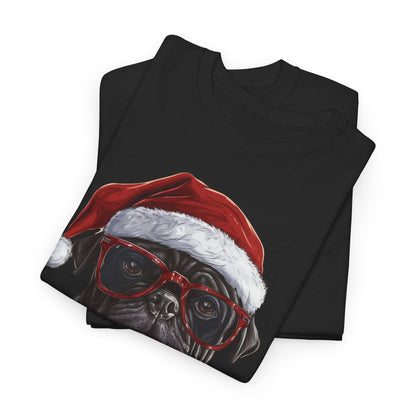 Funny Santa Pug Christmas T-Shirt – Cute Dog Lovers Holiday Gift Tee - Stylfer