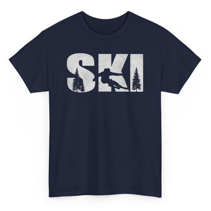 Alpine Downhill Ski T-shirt - Winter Sports Snow Skiing Graphic Tee