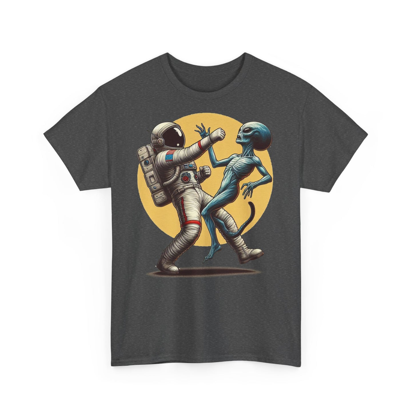 Astronaut vs. Alien T-shirt - Funny Space Lover UFO Graphic Tee