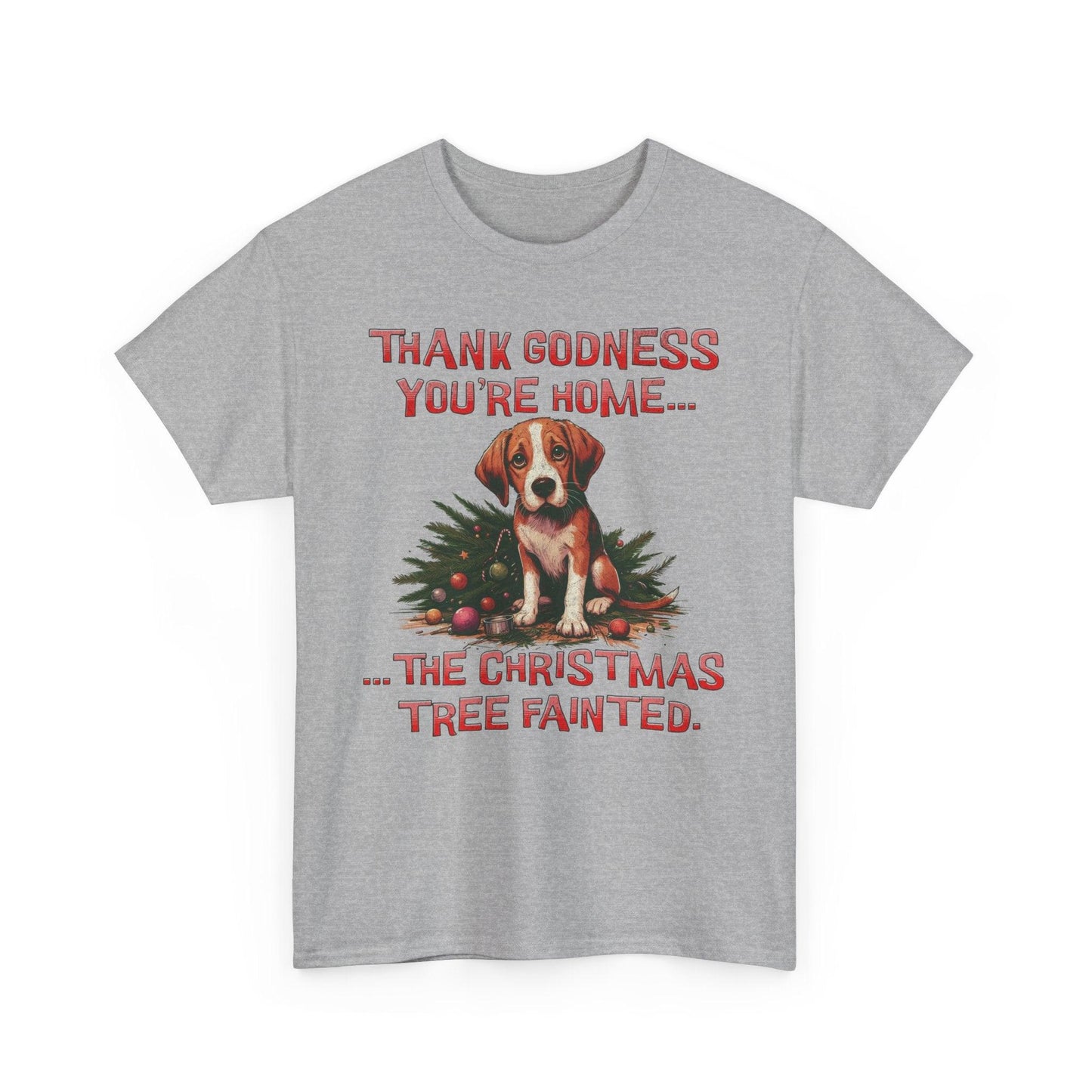 Thank Godness You're Home Christmas Shirt | Funny Dog Tee - Stylfer