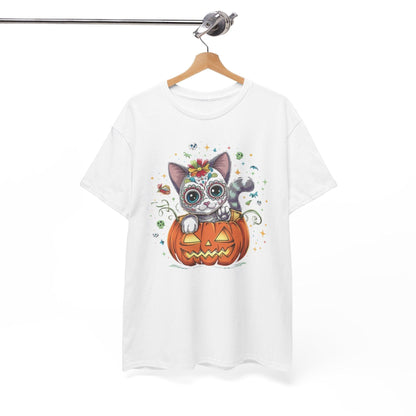 Day of the Dead Cat Shirt | Halloween Horror Design - Stylfer