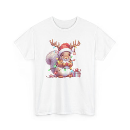 Squirrel Funny Christmas Shirt | Cute Xmas Lights Holiday Santa Tee - Stylfer