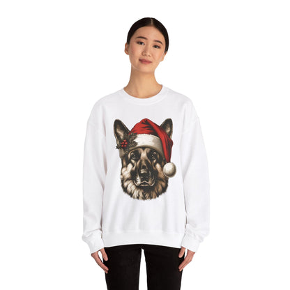 Funny German Shepherd Christmas Sweatshirt – Cozy Festive Dog Lover Apparel - Stylfer