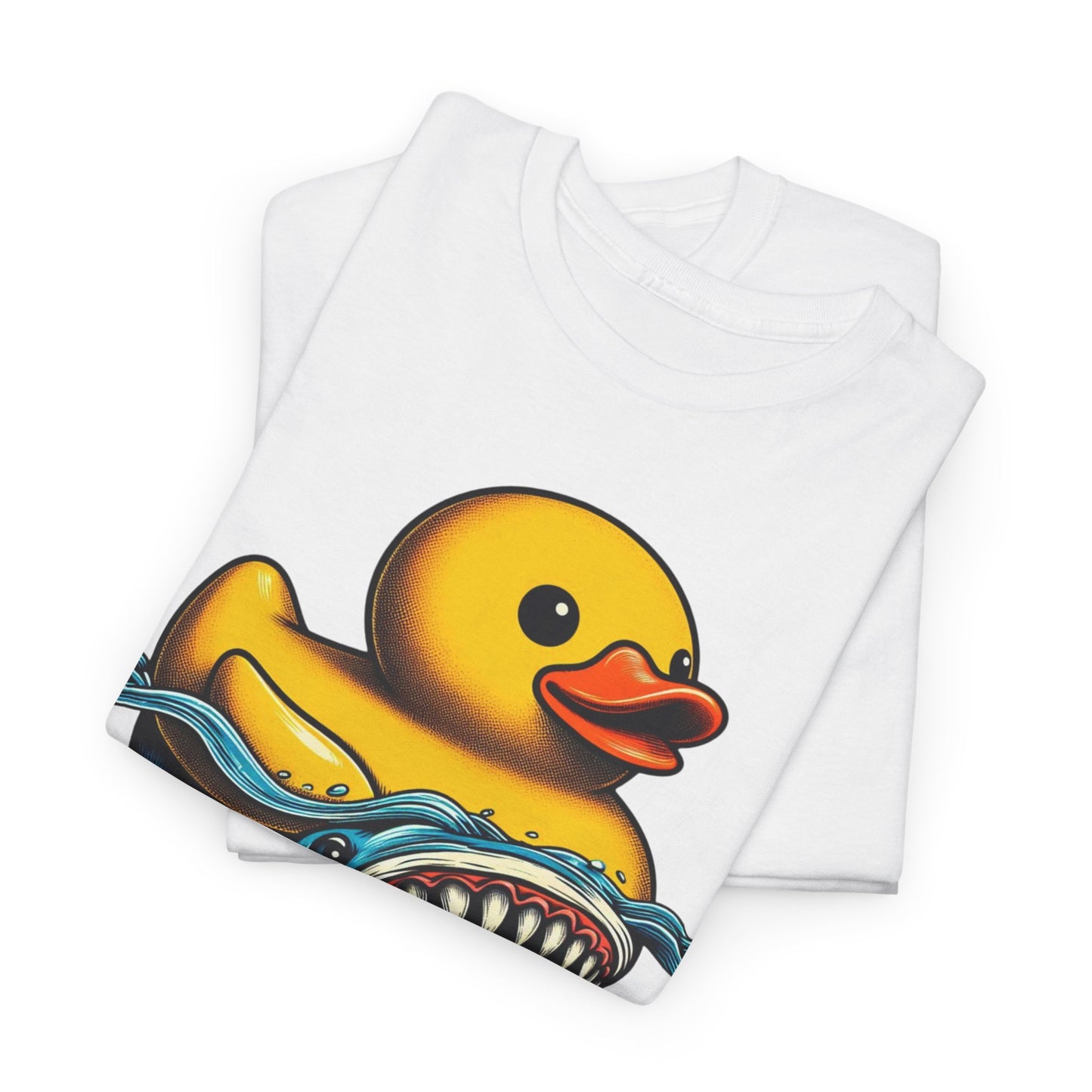 Monster Duck Shark T-Shirt – Funny Horror Novelty Graphic Tee