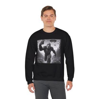 Bigfoot Sasquatch Alien Sweatshirt | Funny Cryptid Pullover