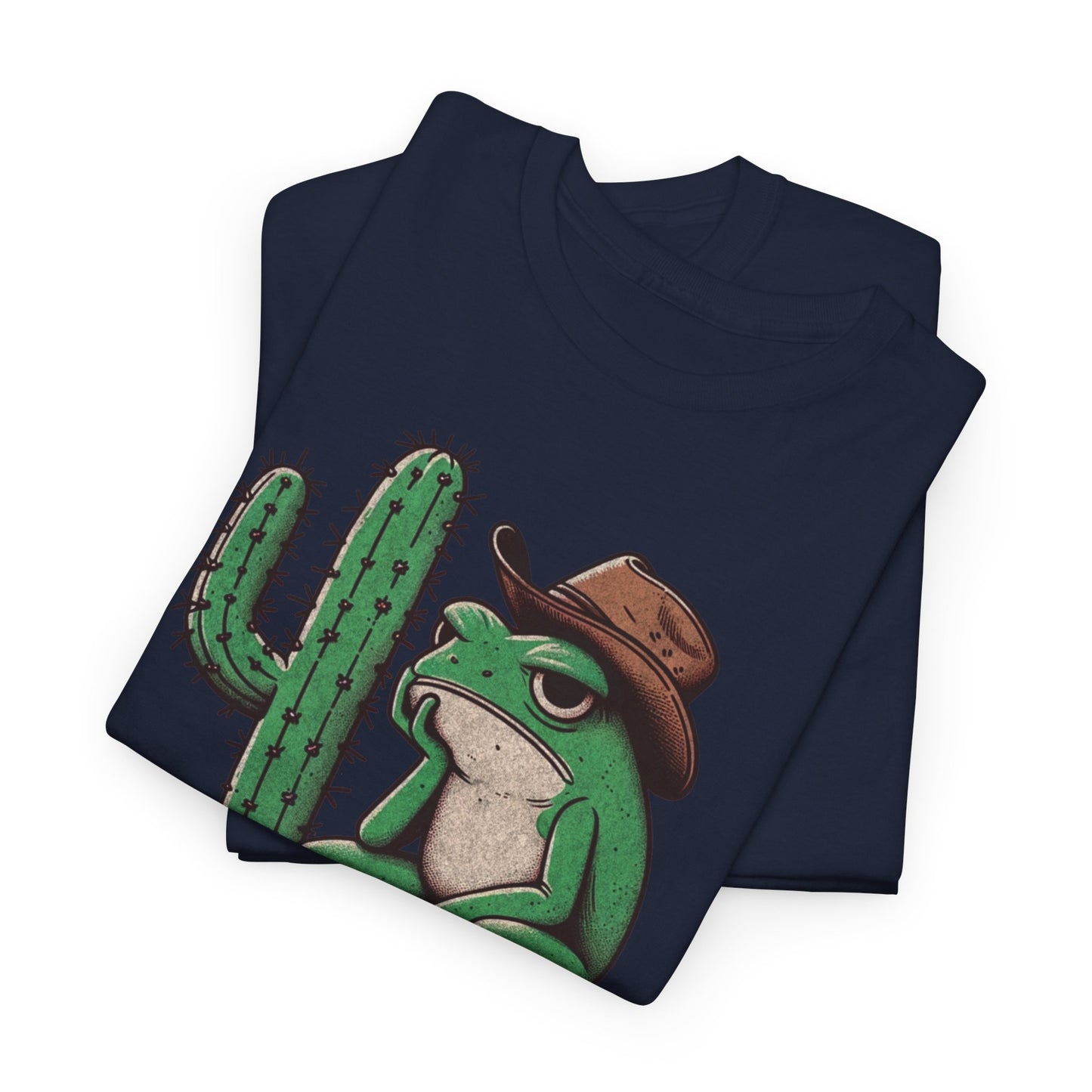 Funny Frog Cowboy T-Shirt | 'Howdy' Western Graphic Tee for Men & Women