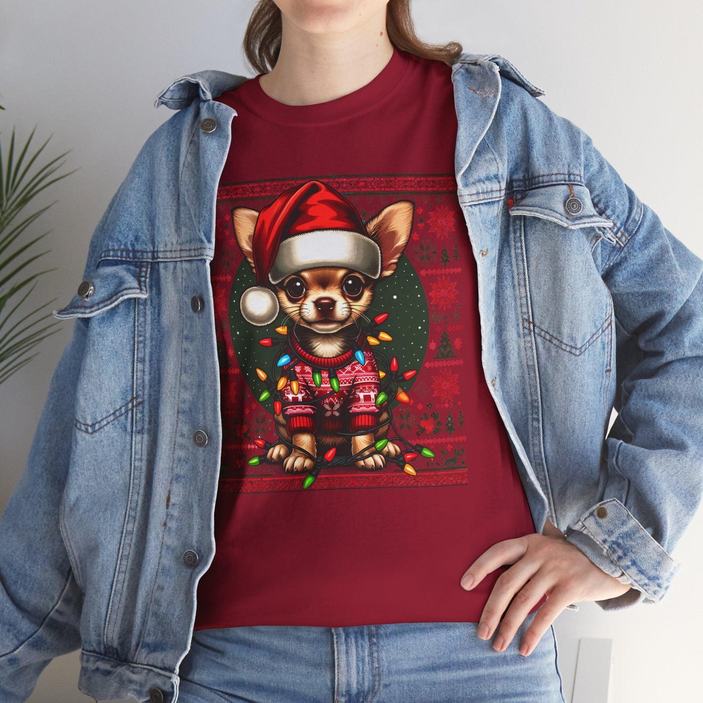 Chihuahua Christmas T-Shirt – Cute Funny Holiday Dog Lovers Tee - Stylfer