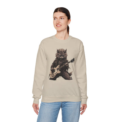 Cat Dad Guitar Sweatshirt | Funny Cat Mom Pullover