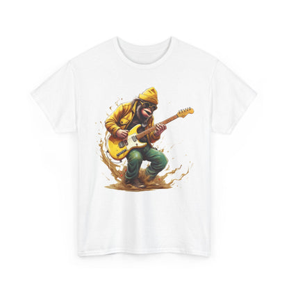 Monkey Guitar T-Shirt | Cool Monkey Music Shirt for Men & Women - Stylfer