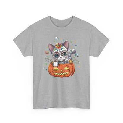 Day of the Dead Cat Shirt | Halloween Horror Design - Stylfer