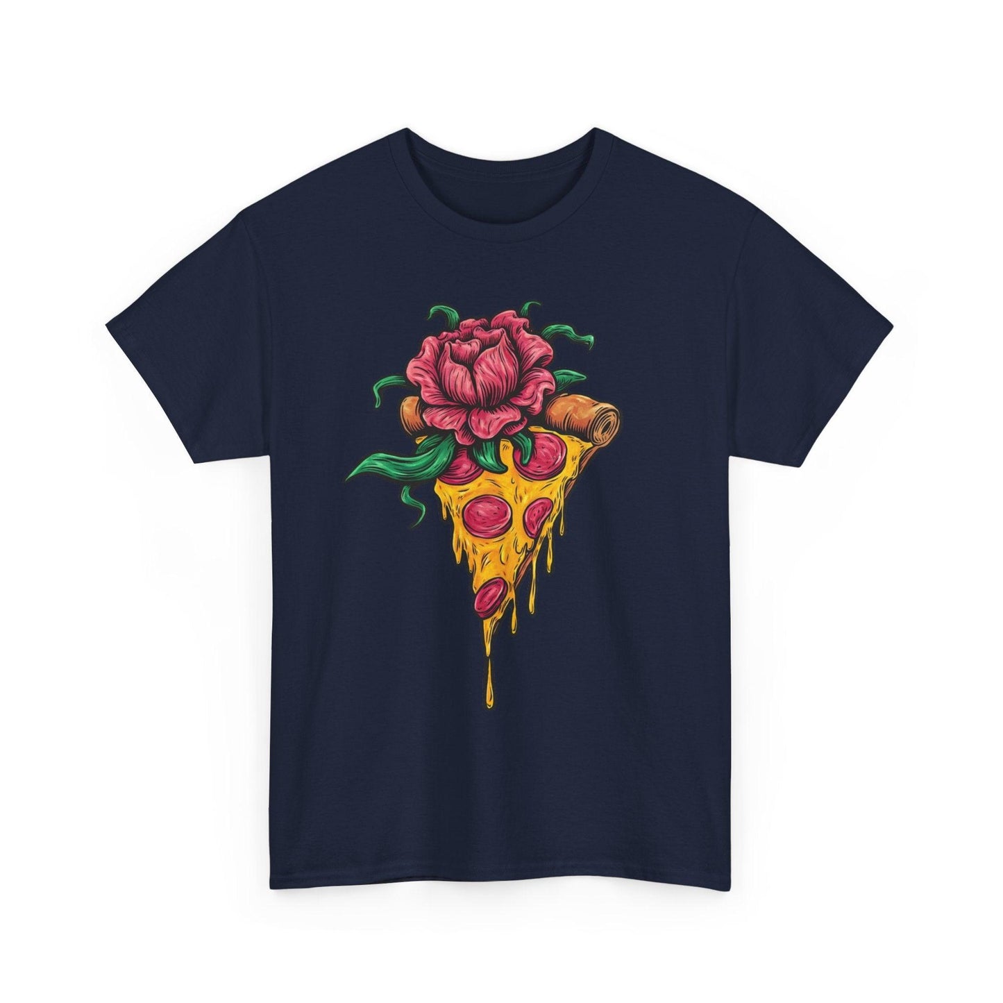 Floral Pizza Shirt | Funny and Unique Foodie Design - Stylfer