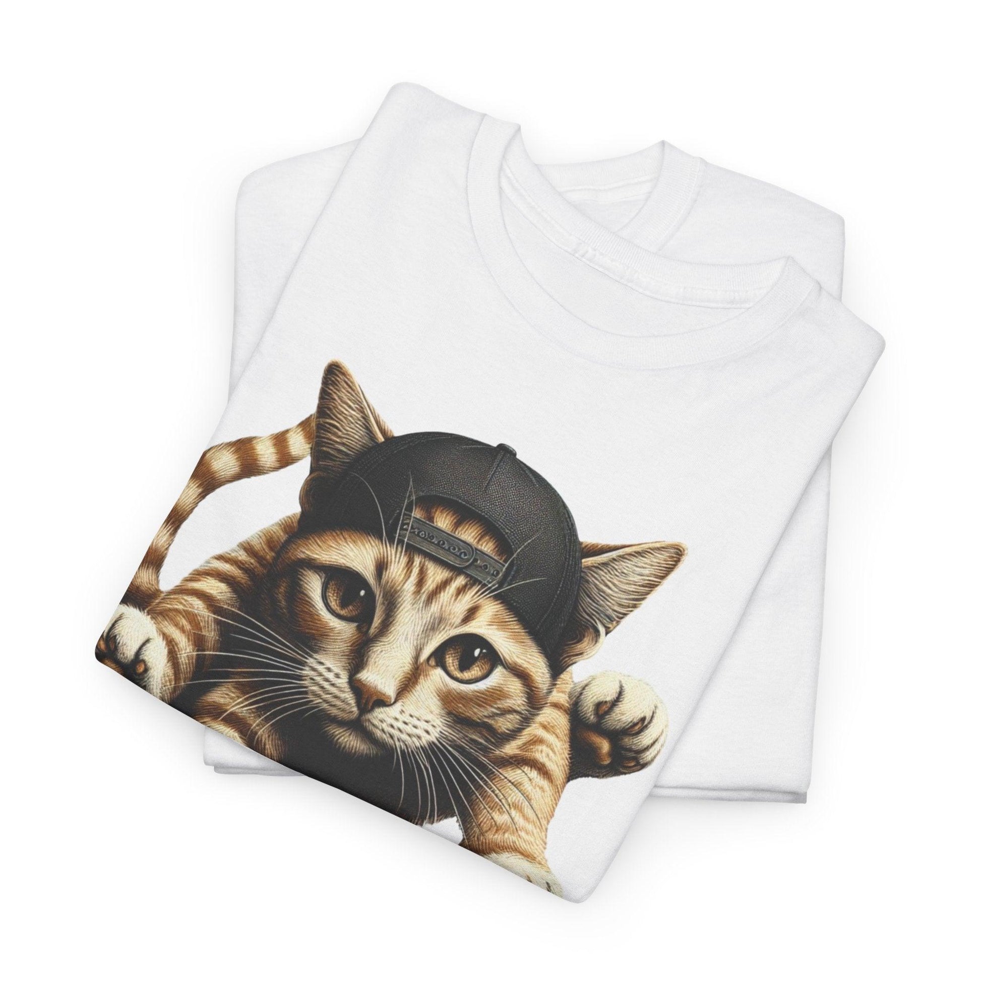 Skater Cat Skateboarding T-shirt - Stylfer