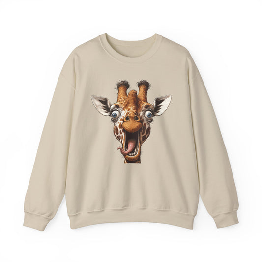 Funny Giraffe Sweatshirt – Cozy Humor & Wildlife Lover's Sweater