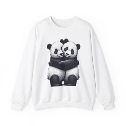 Panda Love Couples Sweatshirt – Cozy Panda Hug Pullover