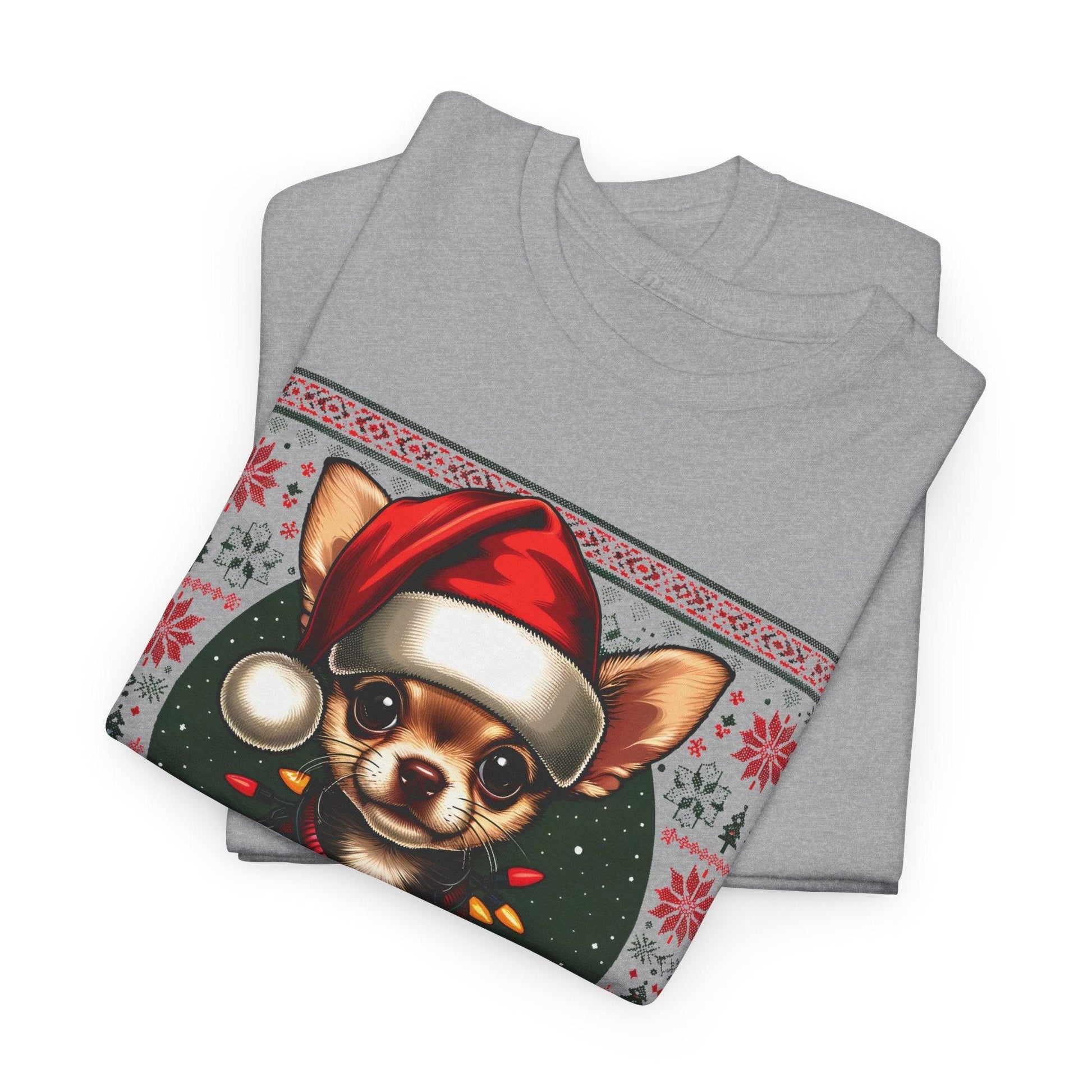 Chihuahua Christmas T-Shirt – Cute Funny Holiday Dog Lovers Tee - Stylfer