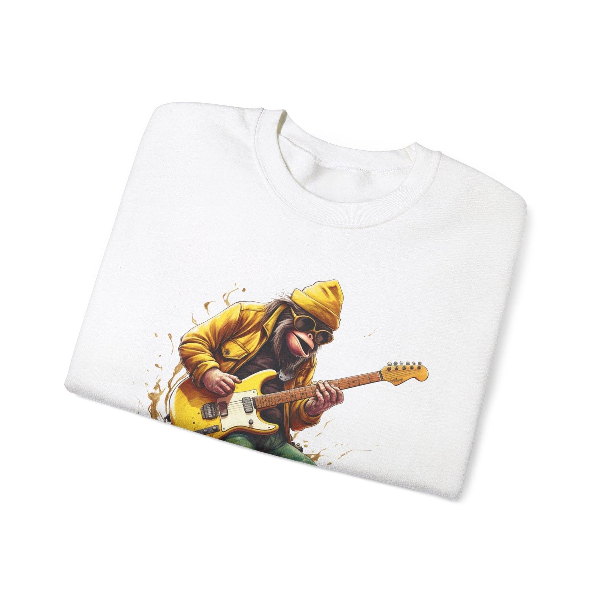 Monkey Guitar Sweatshirt | Cool Music Shirts for Men & Women - Stylfer