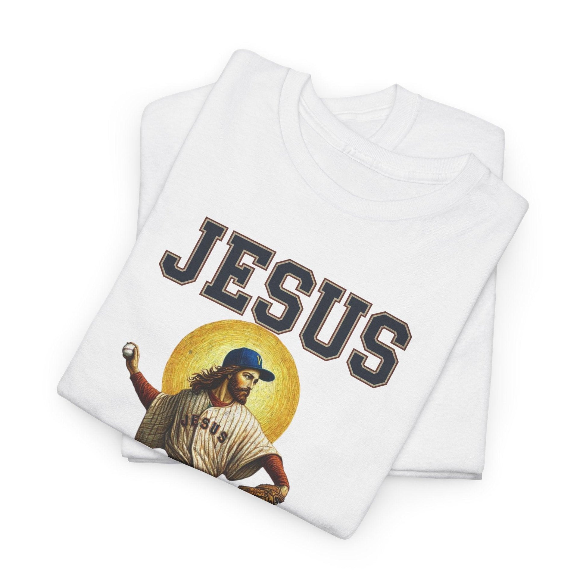 Jesus Saves Christmas T-Shirt | Personalized Baseball Holiday Te - Stylfer