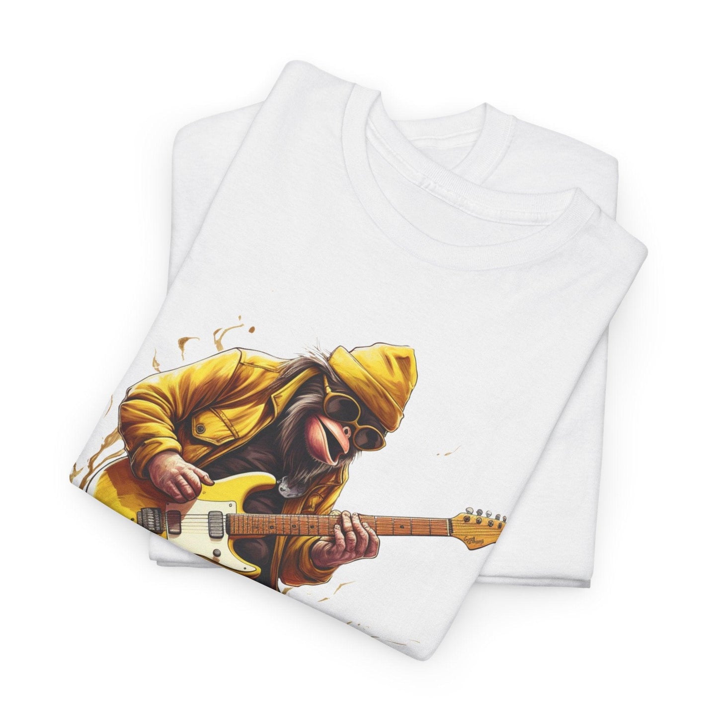 Monkey Guitar T-Shirt | Cool Monkey Music Shirt for Men & Women - Stylfer