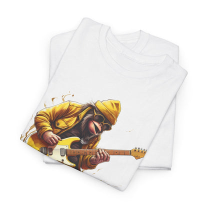 Monkey Guitar T-Shirt | Cool Monkey Music Shirt for Men & Women - Stylfer