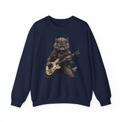 Cat Dad Guitar Sweatshirt | Funny Cat Mom Pullover