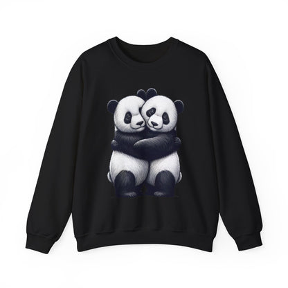 Panda Love Couples Sweatshirt – Cozy Panda Hug Pullover