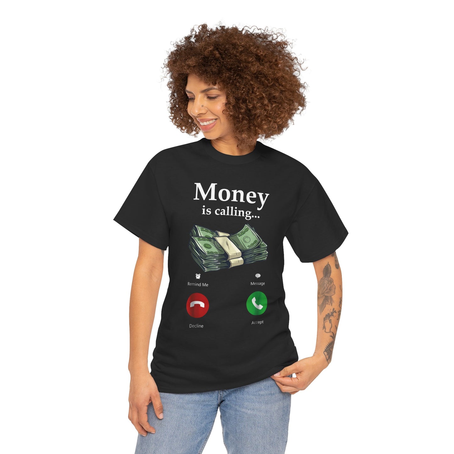 Money Is Calling T-Shirt – Funny Trader Currency Dollar Graphic Tee