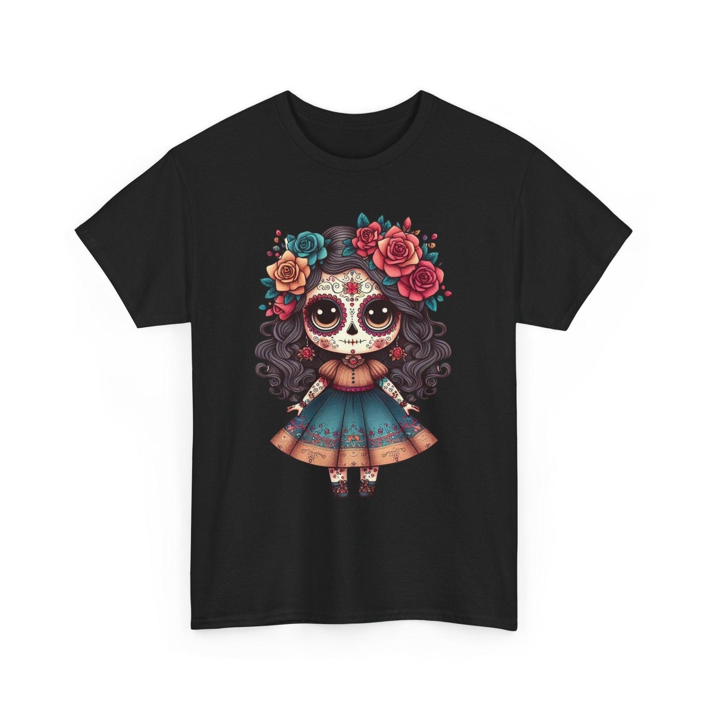 Sugar Skull Day of The Dead T-shirt - Stylfer