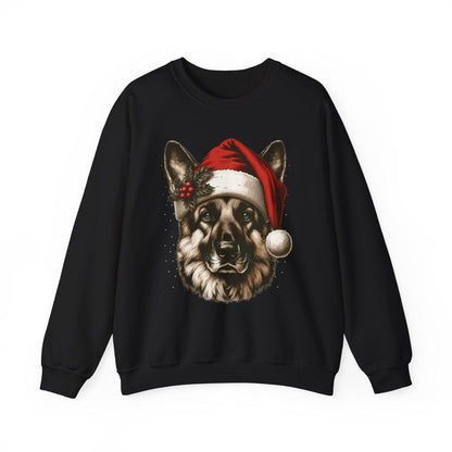 Funny German Shepherd Christmas Sweatshirt – Cozy Festive Dog Lover Apparel - Stylfer