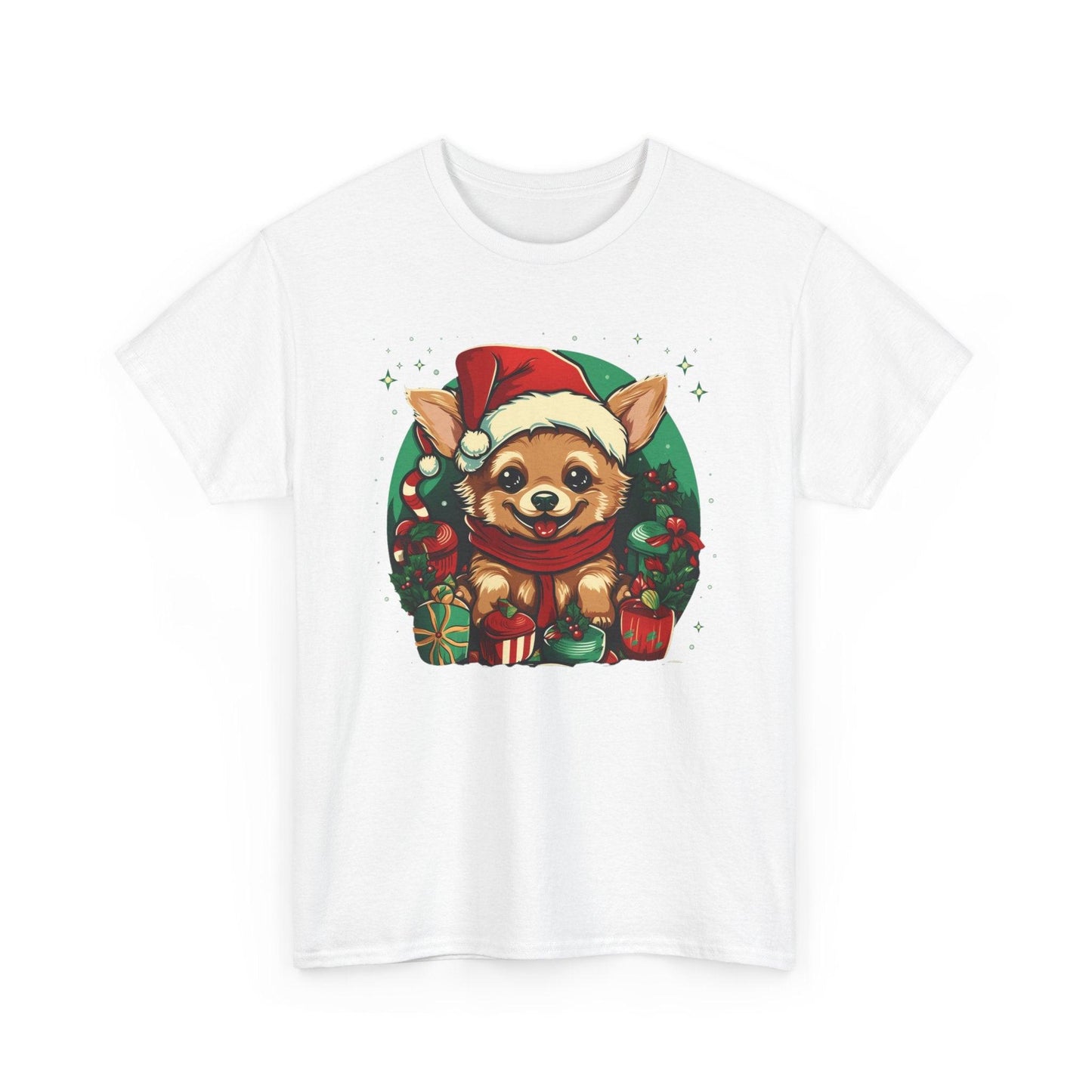 Chihuahua Santa Hat T-Shirt | Xmas Santa Merch & Gifts - Stylfer