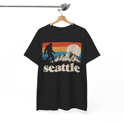 Bigfoot Seattle Mountains Retro Shirt | Vintage Design - Stylfer