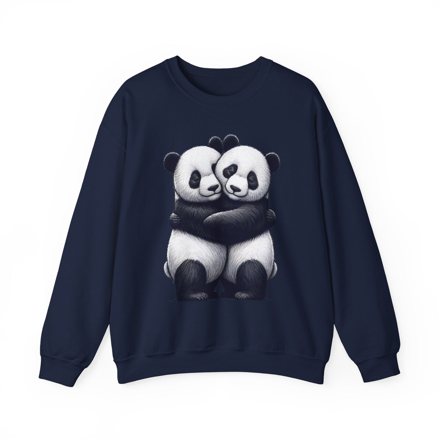 Panda Love Couples Sweatshirt – Cozy Panda Hug Pullover