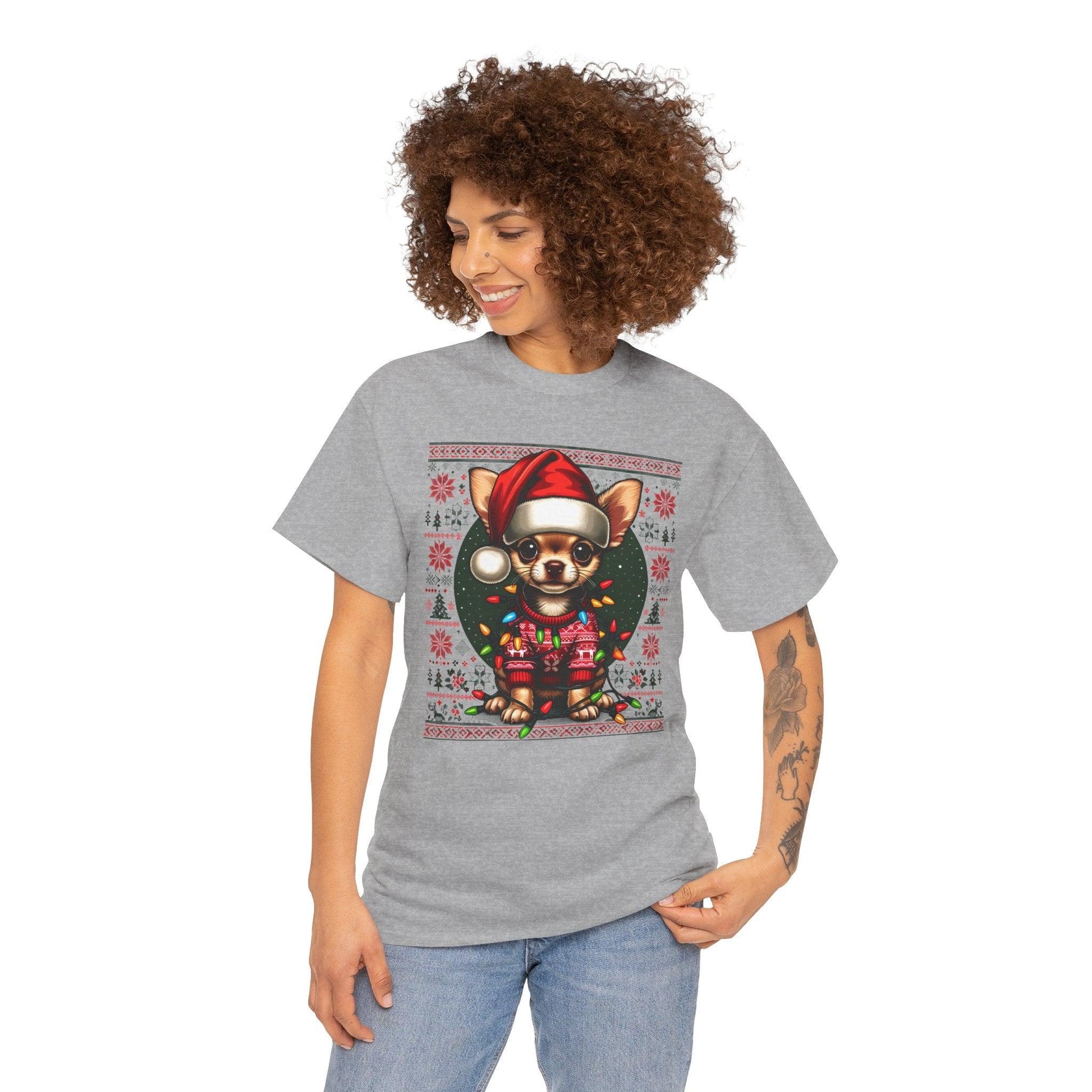 Chihuahua Christmas T-Shirt – Cute Funny Holiday Dog Lovers Tee - Stylfer