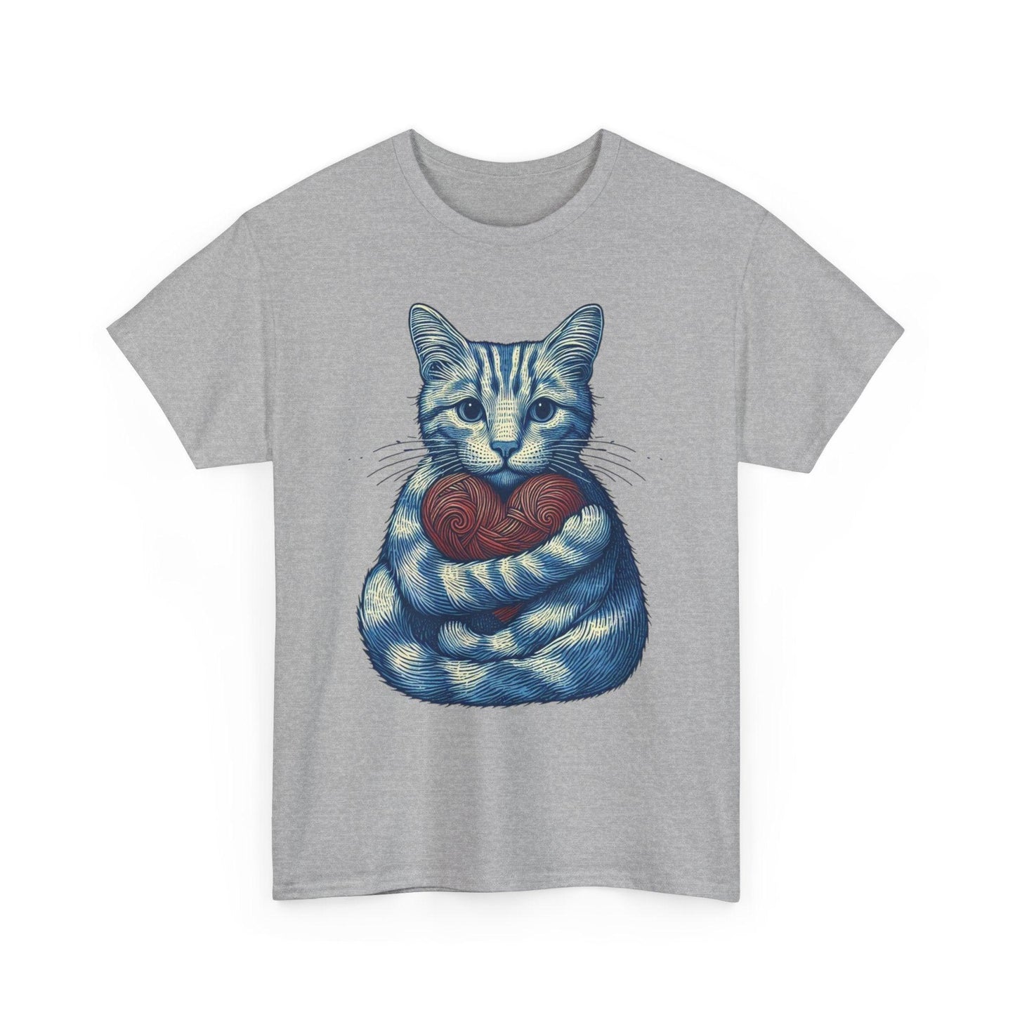 Cute Love Cat Valentines Shirt | Adorable Heart Design - Stylfer