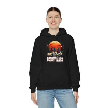 Occupy Mars Space Hoodie | Astronaut & Space Exploration Shirt - Stylfer