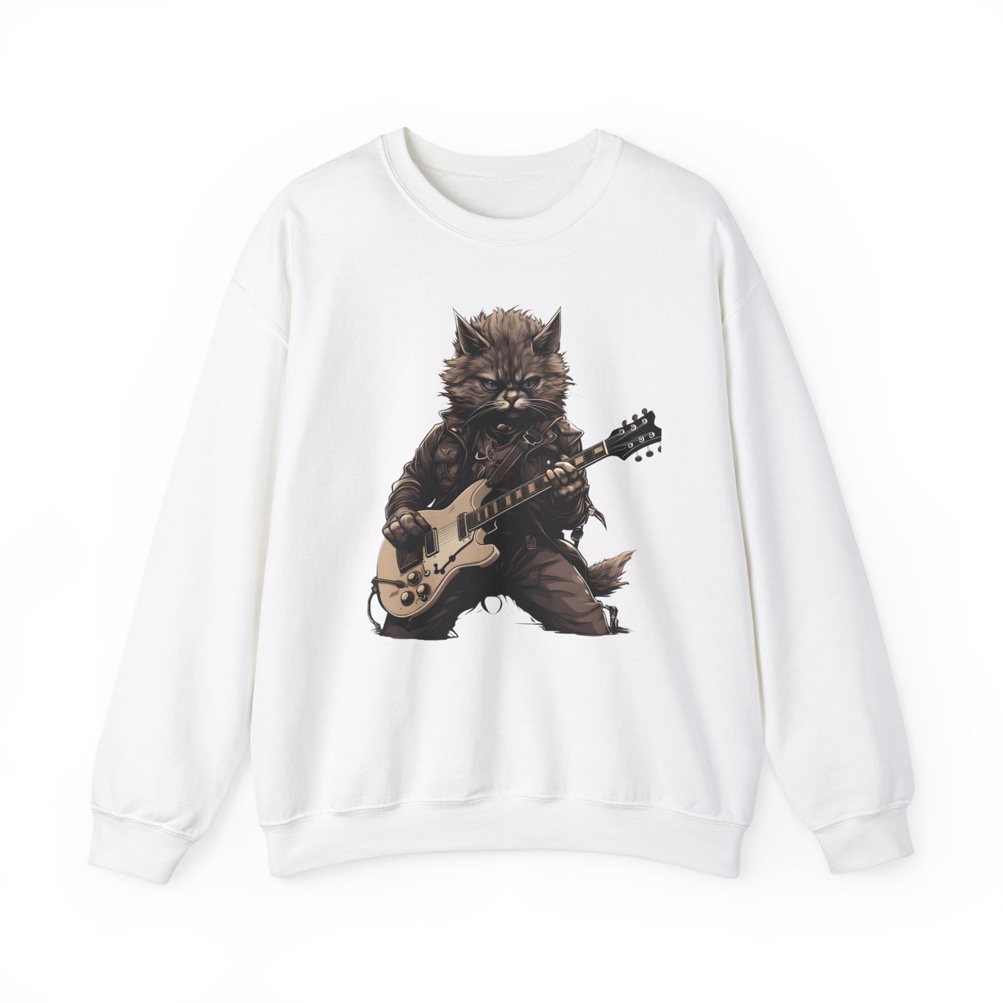 Cat Dad Guitar Sweatshirt | Funny Cat Mom Pullover