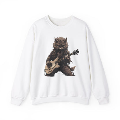 Cat Dad Guitar Sweatshirt | Funny Cat Mom Pullover