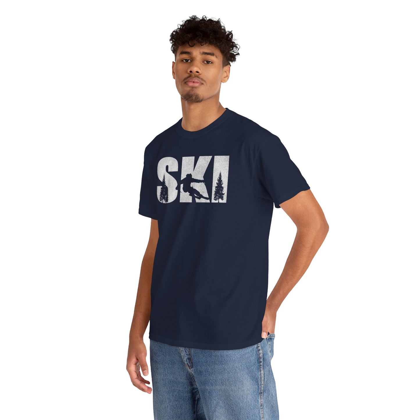 Alpine Downhill Ski T-shirt - Winter Sports Snow Skiing Graphic Tee