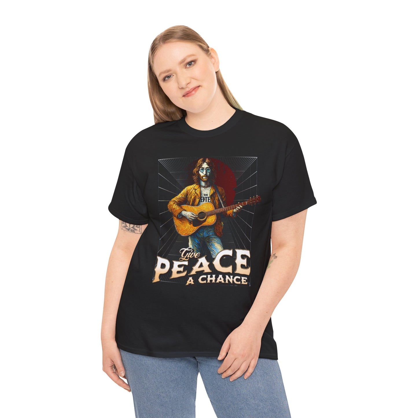 John Lennon shirts - Give Peace a Chance Graphic Tee