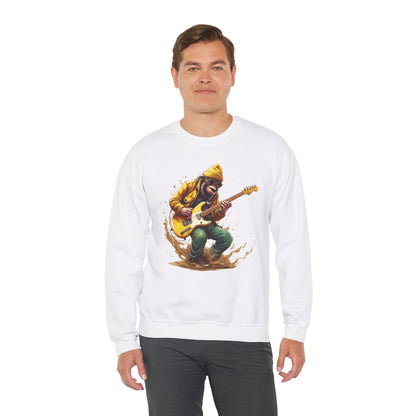 Monkey Guitar Sweatshirt | Cool Music Shirts for Men & Women - Stylfer