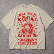 SF_COLOR=sand; SF_ITEM=adult-t-shirt; SF_ROLE=main; Best Barbecue In Seventies T-Shirt Funny Grilling BBQ Boss Retiret Tee - Sand Adult T-Shirt product image