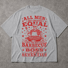 SF_COLOR=sport-grey; SF_ITEM=adult-t-shirt; SF_ROLE=main; Best Barbecue In Seventies T-Shirt Funny Grilling BBQ Boss Retiret Tee - Sport Grey Adult T-Shirt product image
