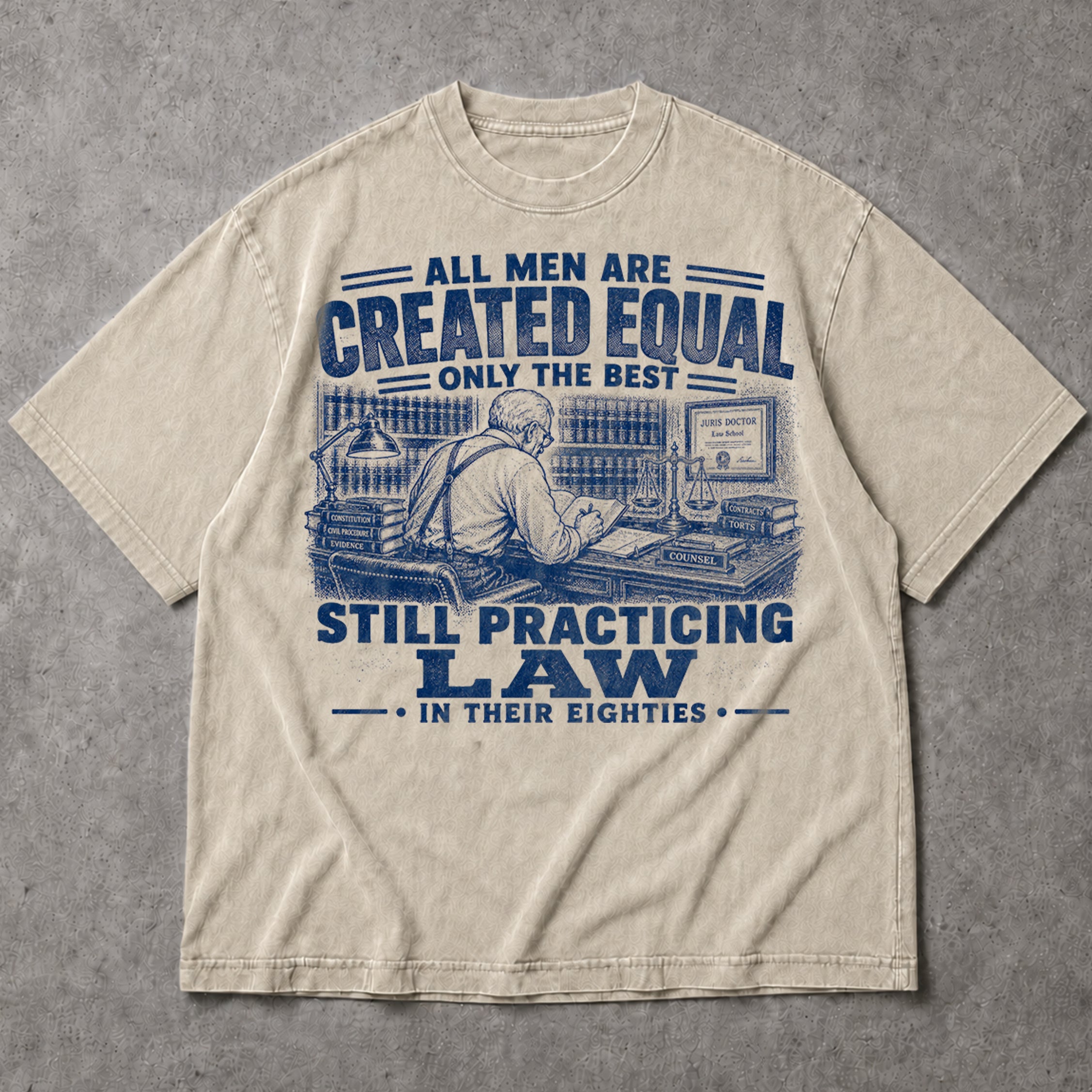 SF_COLOR=sand; SF_ITEM=adult-t-shirt; SF_ROLE=main; Best Practicing Law In Their Eighties T-Shirt Funny Lawyer Attorney Apparel - Sand Adult T-Shirt product image