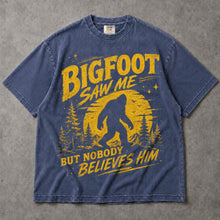 SF_COLOR=sport-grey|denim; SF_ITEM=adult-t-shirt; SF_ROLE=main; Bigfoot Saw Me But Nobody Believes Him T-Shirt Funny Sasquatch Nature Tee - Sport Grey, Denim Adult T-Shirt product image