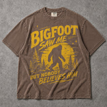 SF_COLOR=sport-grey|espresso; SF_ITEM=adult-t-shirt; SF_ROLE=main; Bigfoot Saw Me But Nobody Believes Him T-Shirt Funny Sasquatch Nature Tee - Sport Grey, Espresso Adult T-Shirt product image