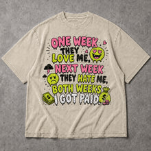 SF_COLOR=sand; SF_ITEM=adult-t-shirt; SF_ROLE=main; Both Weeks I Got Paid Funny Quote T-Shirt Sarcastic Hustle Money Business Tee - Sand Adult T-Shirt product image