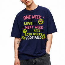SF_COLOR=navy; SF_ITEM=adult-t-shirt; SF_ROLE=gallery; Both Weeks I Got Paid Funny Quote T-Shirt Sarcastic Hustle Money Business Tee - Navy Adult T-Shirt product image